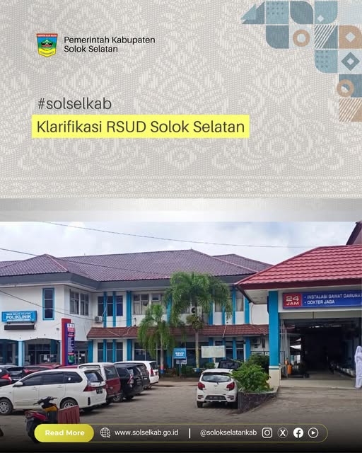 Berikut penjelasan Direktur RSUD Solok Selatan terkait kronologis informasi yang beredar di media sosial atas layanan ambulance di RSUD pada Tanggal 2 Juni 2025 :