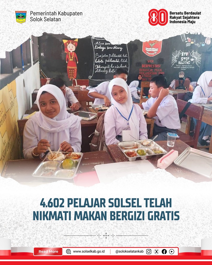 4.602 Pelajar Solsel Telah Nikmati Makan Bergizi Gratis
