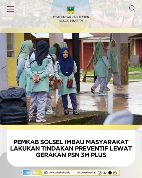 Pemkab Solsel Imbau Masyarakat Lakukan Tindakan Preventif Lewat Gerakan PSN 3M Plus