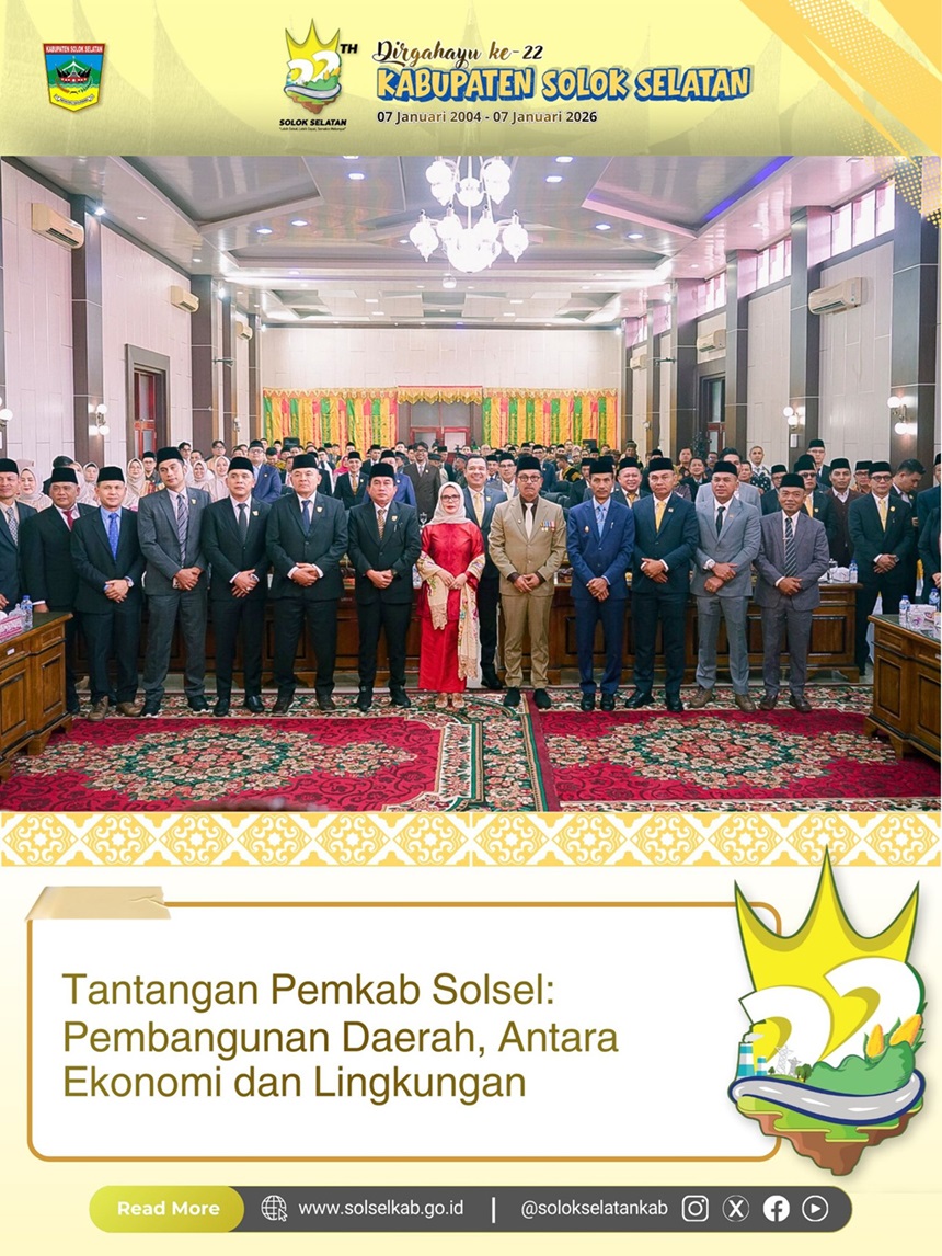 Tantangan Pemkab Solsel: Pembangunan Daerah, Antara Ekonomi dan Lingkungan